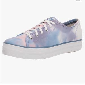 KEDS Triple Kick Tie Dye Organic Cotton Platform Sneakers!!!